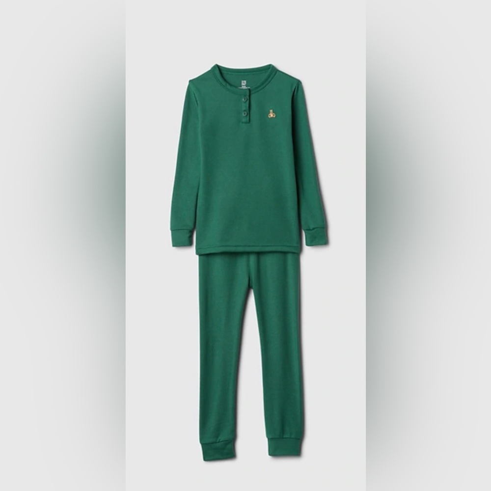 GAP Forest Green Kids Pajama Set